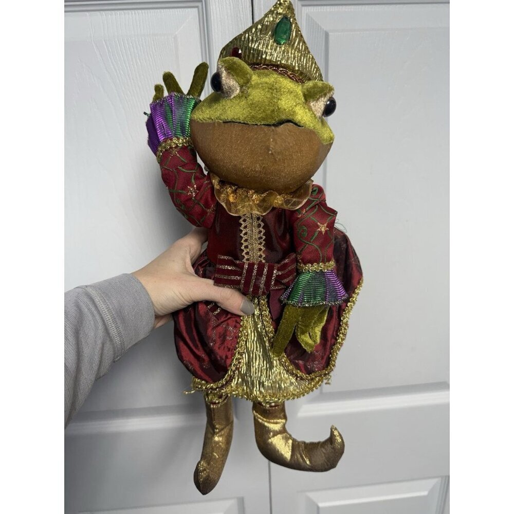 Prince Charming/Jester Frog Harlequin Plush Shelf Sitter Royal Renaissance
